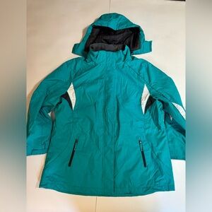 Below Zero by Rothschild Teal/White/Grey Winter Coat Women’s Size 1X
